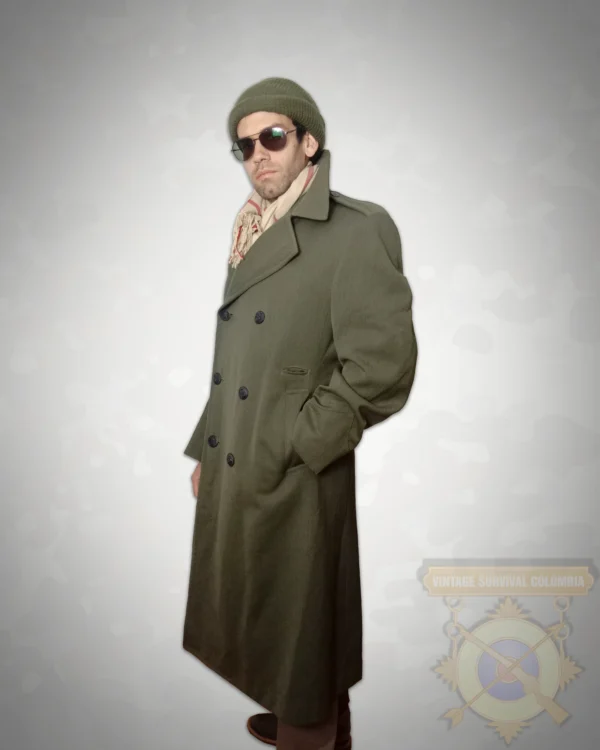 USMCCOATWLINER-12 Abrigo de lana militar americano con forro removible, Us Marine Corps, Camp Lejeune, Setentas