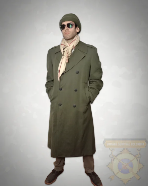 USMCCOATWLINER-13 Abrigo de lana militar americano con forro removible, Us Marine Corps, Camp Lejeune, Setentas