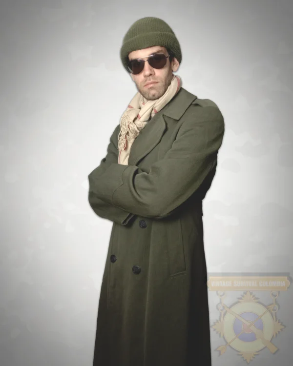 USMCCOATWLINER-15 Abrigo de lana militar americano con forro removible, Us Marine Corps, Camp Lejeune, Setentas