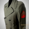 Abrigo militar americano de gabardina de lana de sarga rango de cabo de los US Marines 1979