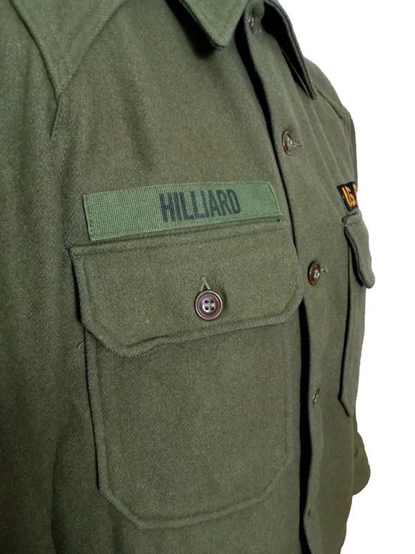 6 Camisa de lana pesada americana de la Guerra de Vietnam