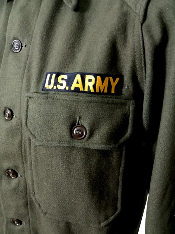 7 Camisa de lana pesada americana de la Guerra de Vietnam