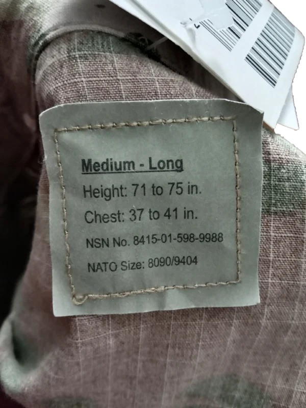 9 Chaqueta guerrera americana de camuflaje OCP/Multicam