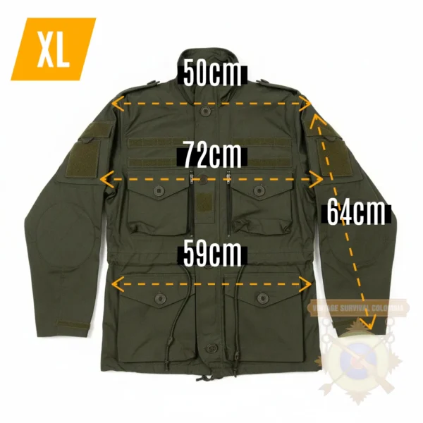 VDTAC1 MEASURES XL Chaqueta táctica MOLLE TAC1 de Voodoo Tactical