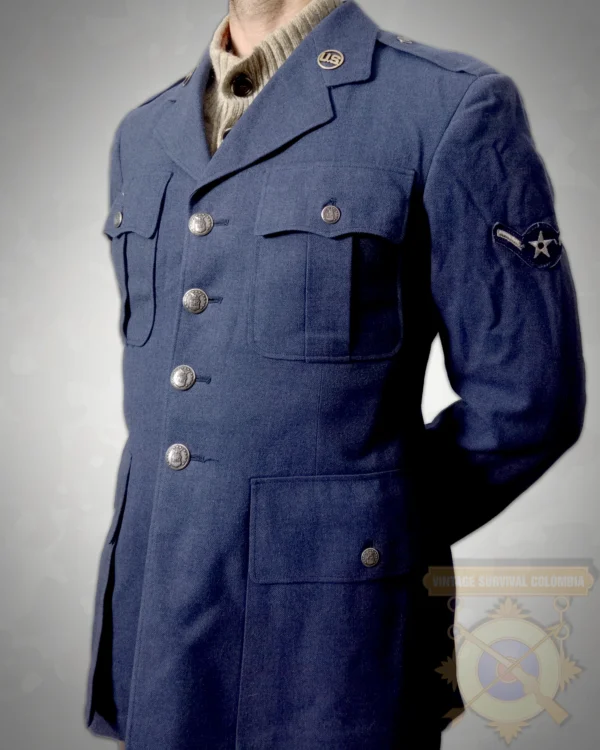 1 Chaqueta de lana de la US Air Force de aerotécnico 1950