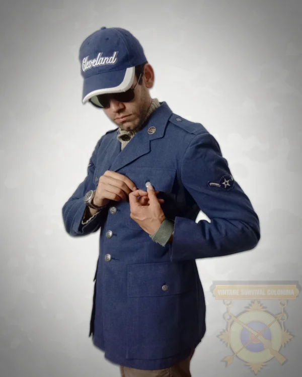 6 Chaqueta de lana de la US Air Force de aerotécnico 1950