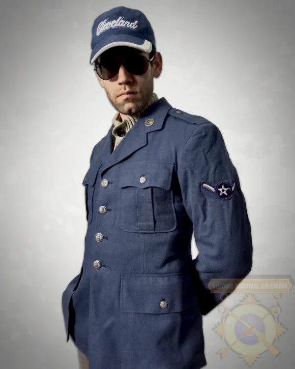 7 Chaqueta de lana de la US Air Force de aerotécnico 1950