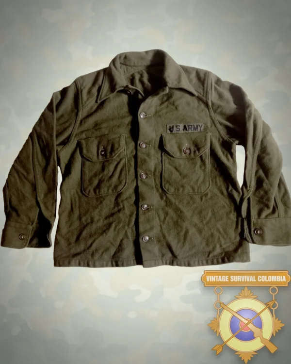 Camisa de lana americana de la Guerra de Vietnam