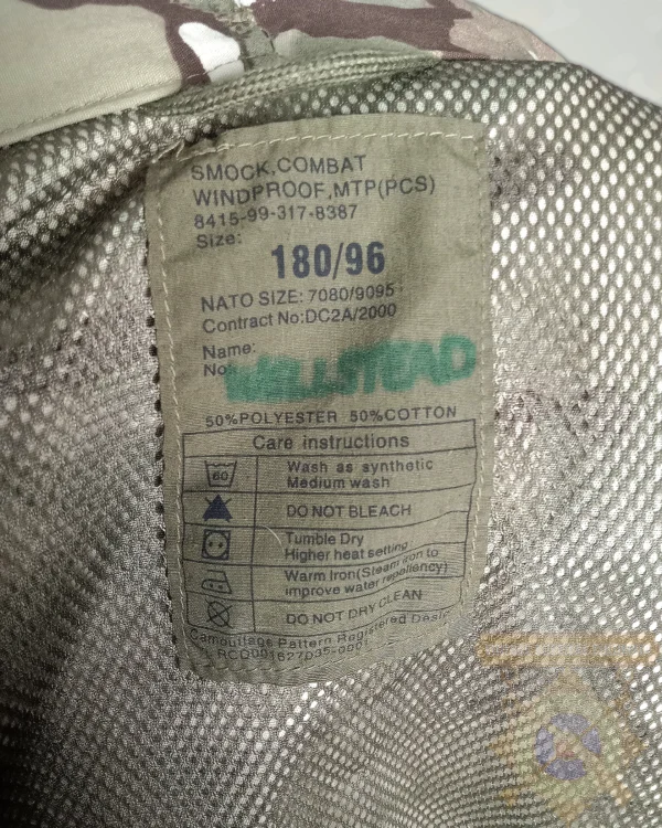 15 Chaqueta smock de camuflaje MTP inglesa