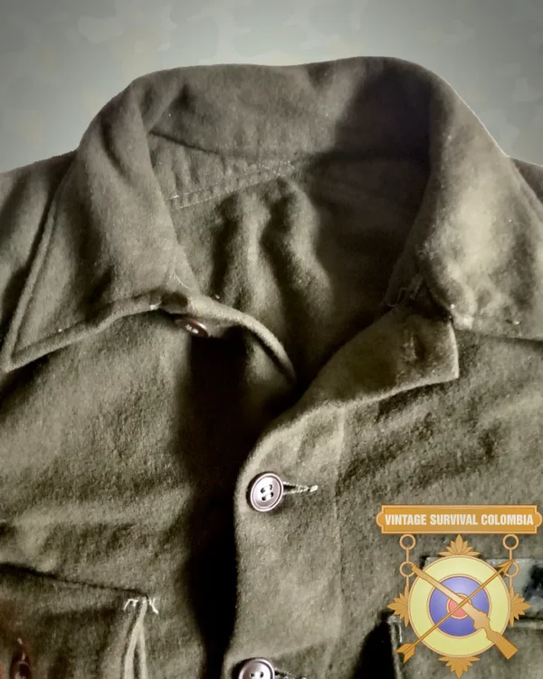 Camisa de lana americana de la Guerra de Vietnam