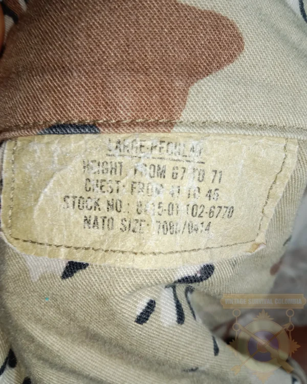 9 Chaqueta de los Estados Unidos de camuflaje desértico "Chispas de chocolate"