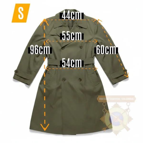 Gabán militar de 1944 para oficiales de Estados Unidos del período de la Segunda Guerra Mundial