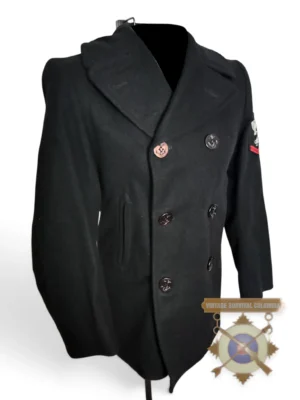 Abrigo peacoat de lana de la naval de los Estados Unidos de 1978